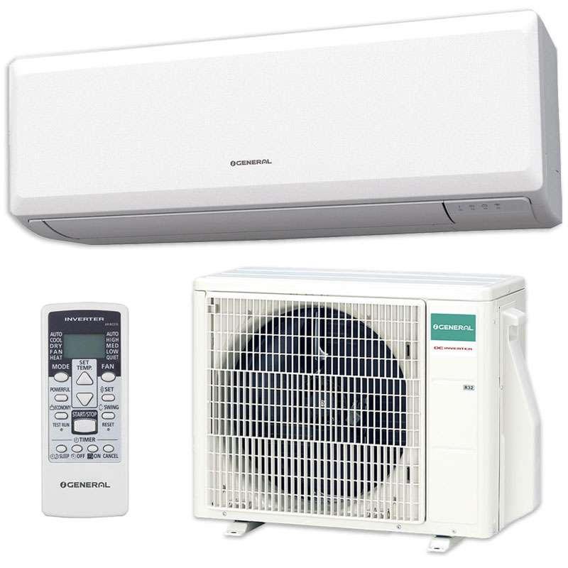 Инверторен климатик General Fujitsu KL/KP Eco Series ASHG24KLCA/AOHG24KLT(C)A 24000 BTU, Клас A++