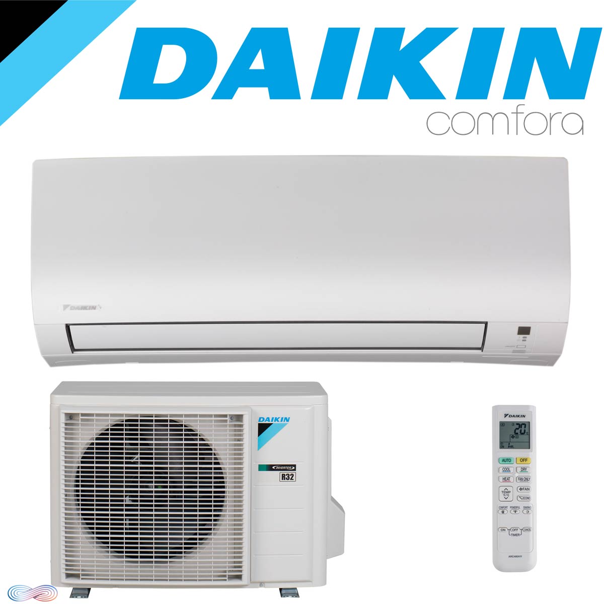 Инверторен климатик Daikin FTXP20N9+/ RXP20N9 Comfora WiFi, 7000 BTU, Клас А++